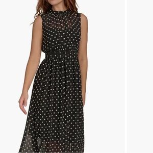 Tommy Hilfinger black polka dot maxi dress